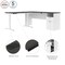 Bestar BESTAR Upstand 72W L-Shaped Electric Standing Desk in deep grey & white 175852-000032 - alternate 3